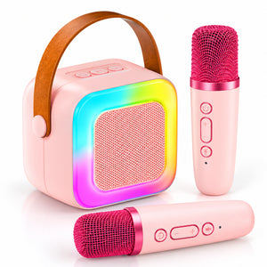 Wireless Bluetooth Karaoke Speaker with Dual Microphones